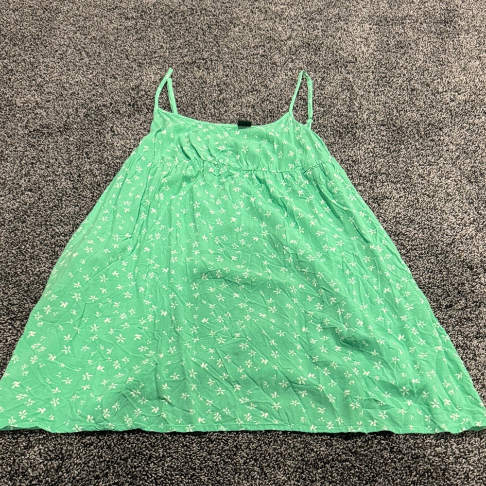 Wild Fable Green Floral Mini Dress